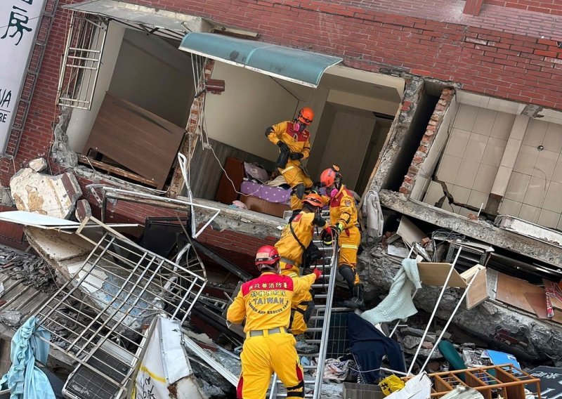 Broj ozlijeđenih u potresu na Tajvanu prešao tisuću
