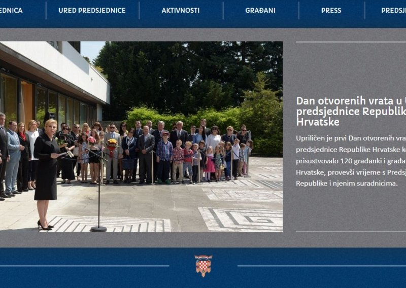 Hrvatska predsjednica modernizirala 'web iz pakla'