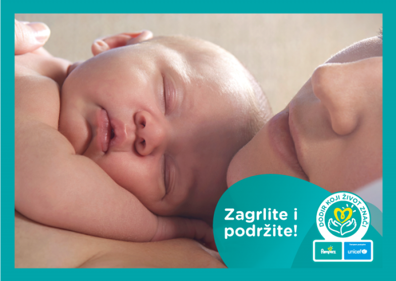 Pampers® i UNICEF pretvaraju zagrljaje u donaciju za opremanje neonatoloških odjela diljem Hrvatske!