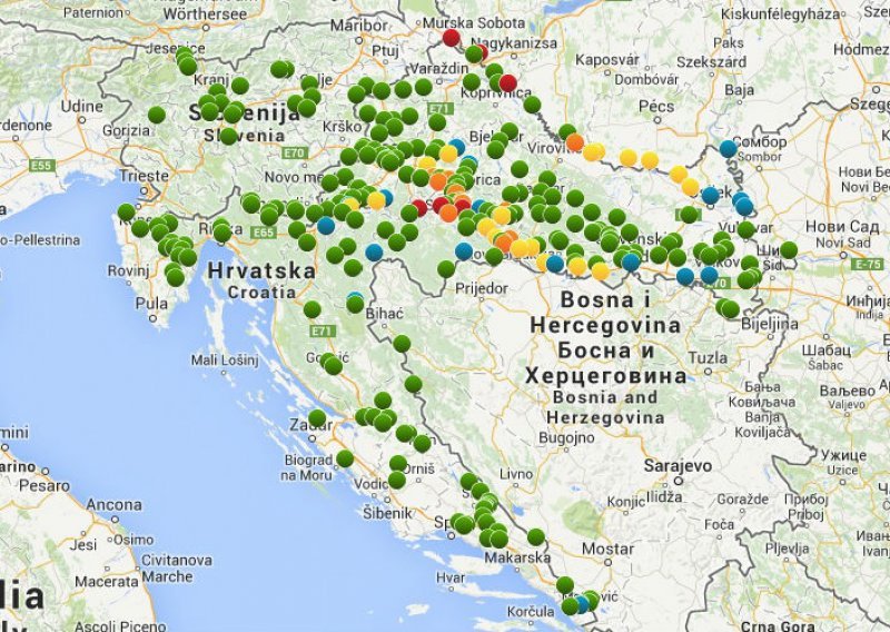 Pratite vodostaje rijeka na webu Hrvatskih voda